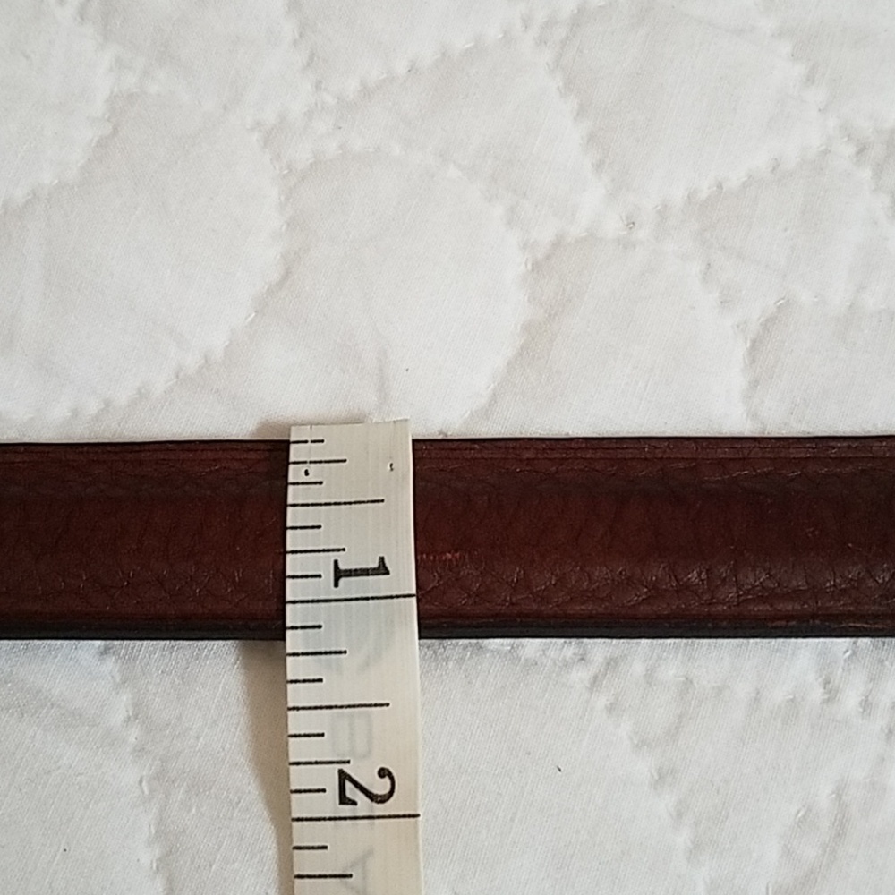 VTG Johnston & Murphy brown leather belt sz. 38 - Picture 5 of 5